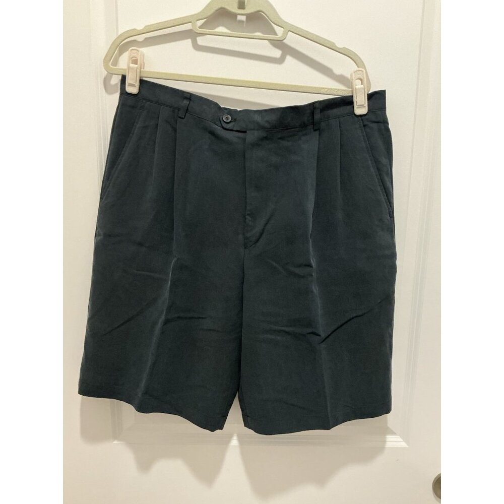 Focus Brand Golf Shorts 36 Black Polynosic Material Vintage